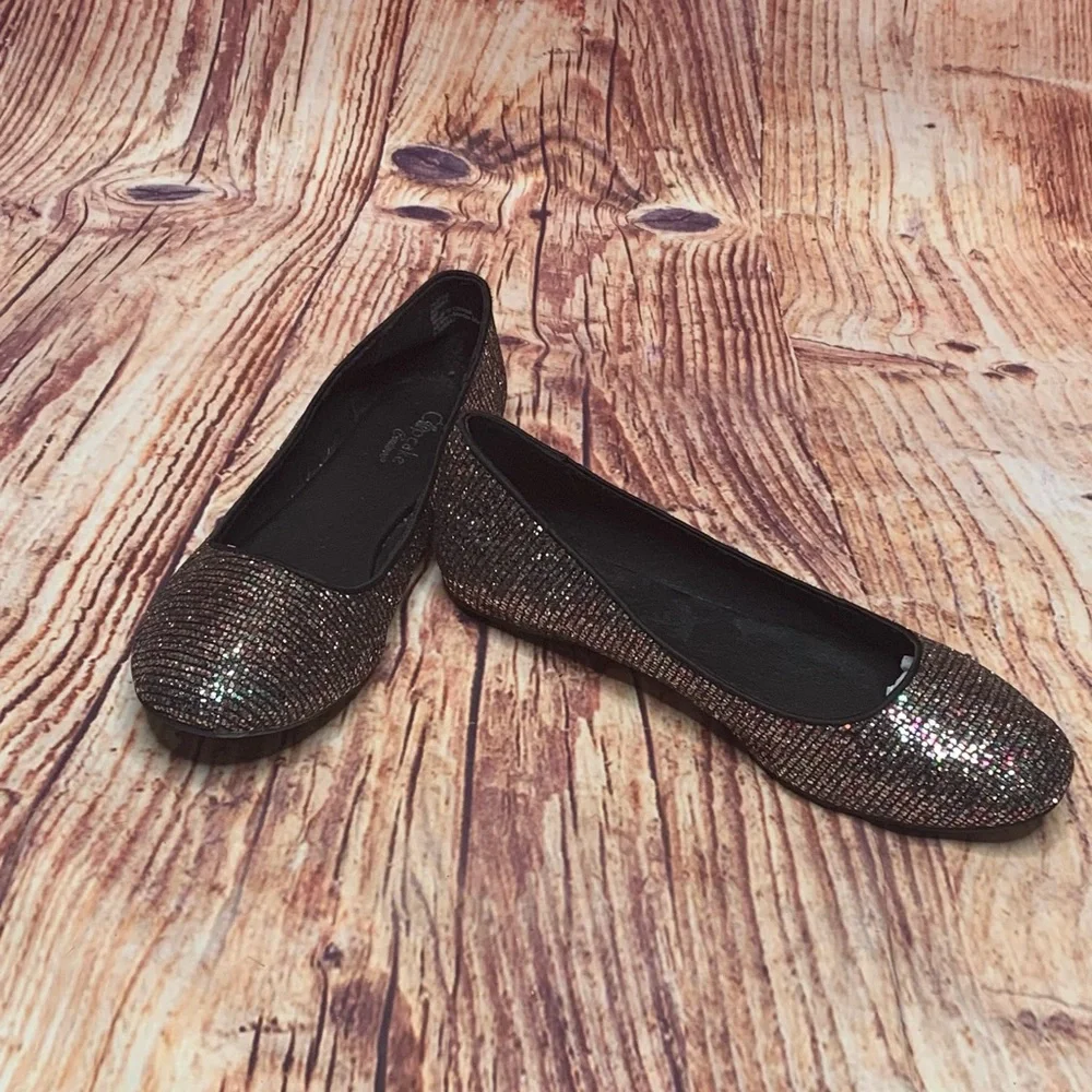 Cupcake Coutour Multi Sparkle Ballerina Shoe flat Never worn. Size 5 Med…